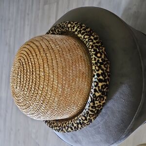 Leopard Trim Hat